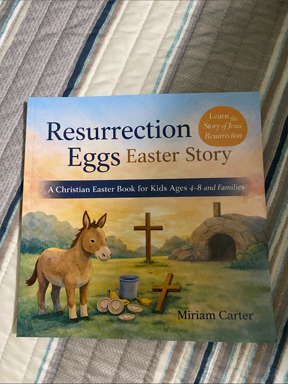 Resurrection Eggs Easter Story Children's Book - Pastel Illustration